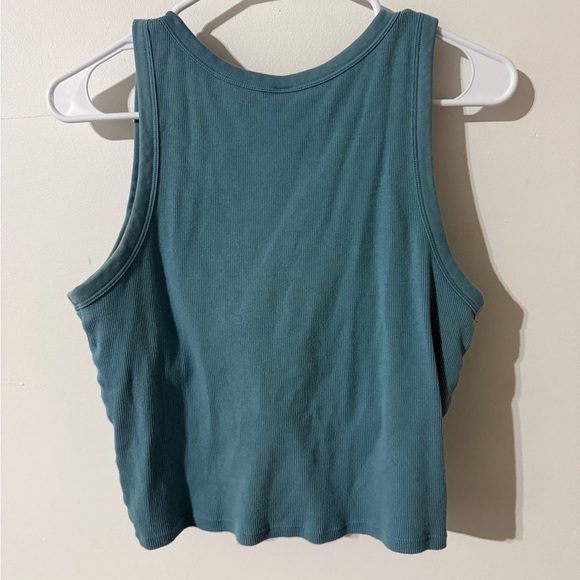 Uniqlo Teal Tank Top With Built-In Padded Bra - Picture 2 of 7